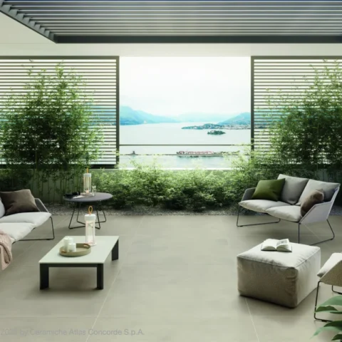 AtlasConcorde_BoostBalance_003_05_Ash_Matte.tif Zementoptik: Fliesen Boost Balance in 120 x 120 cm von Atlas Concorde. Farbe: Sandgrau